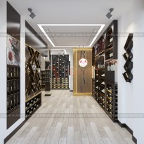 Thiết kế showroom rượu anh Chuyên- Phú Nhuận, HCM 